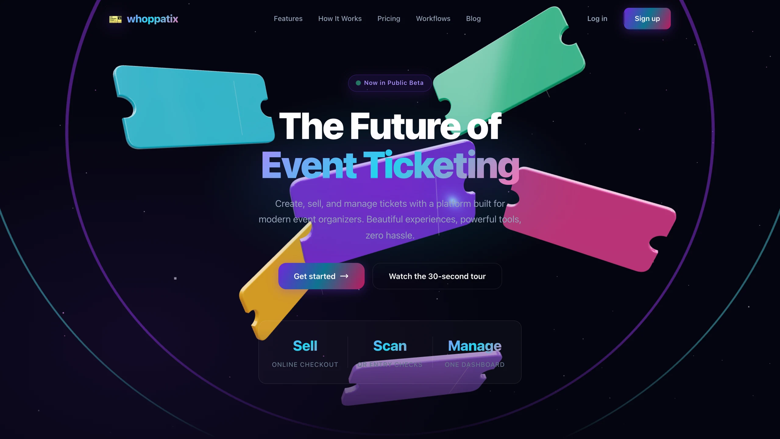 WhoppaTix website preview